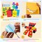 Creative 4 Pieces EVA Foam Art Crafts Gift Kit Make Your Own Robots, Toddler, Preschool Learning Toy for Birthday Party Favor Supplies, Cartoon Foam Paper Craft Projects for Kids Ages 4+